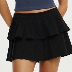 Double Pleated Mini Skort